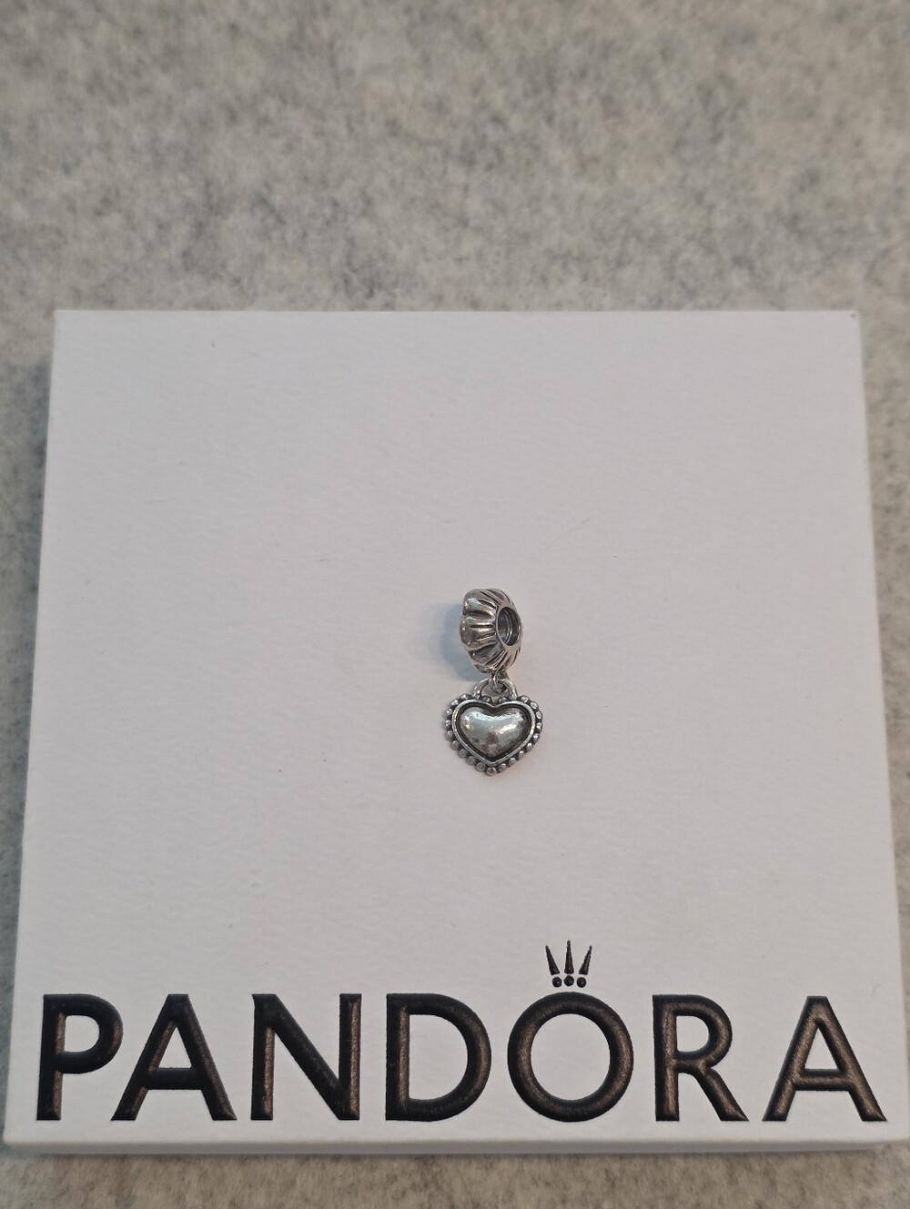 Pandora My Special Sister Heart Dangle Charm Sterling Silver Retired - Picture 2 of 5